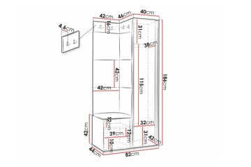 Dunvegan Highboard White - Säilytys - Kaappi - Säilytyskaappi