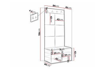 Dunvegan Highboard White - Säilytys - Kaappi - Säilytyskaappi