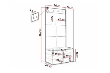 Dunvegan Highboard White - Säilytys - Kaappi - Säilytyskaappi
