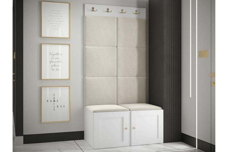 Dunvegan Highboard White - Säilytys - Kaappi - Säilytyskaappi