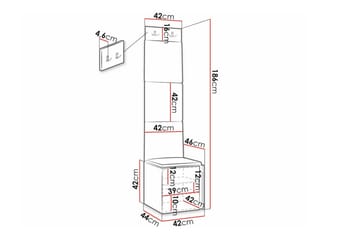Dunvegan Highboard White - Säilytys - Kaappi - Säilytyskaappi