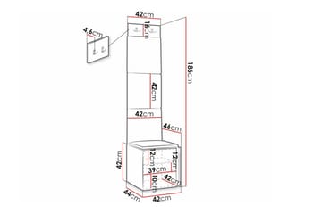Dunvegan Highboard White - Säilytys - Kaappi - Säilytyskaappi