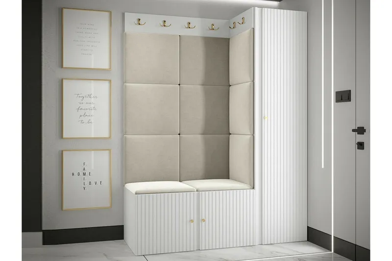 Dunvegan Highboard White - Säilytys - Kaappi - Säilytyskaappi