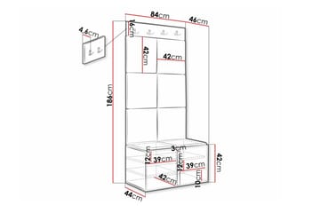 Dunvegan Highboard White - Säilytys - Kaappi - Säilytyskaappi
