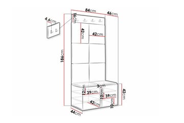 Dunvegan Highboard White - Säilytys - Kaappi - Säilytyskaappi