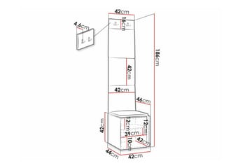 Dunvegan Highboard White - Säilytys - Kaappi - Säilytyskaappi