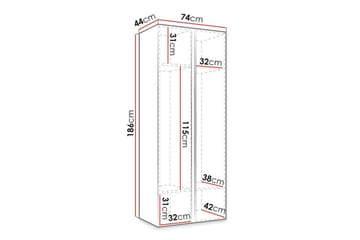 Dunvegan Highboard White - Säilytys - Kaappi - Säilytyskaappi