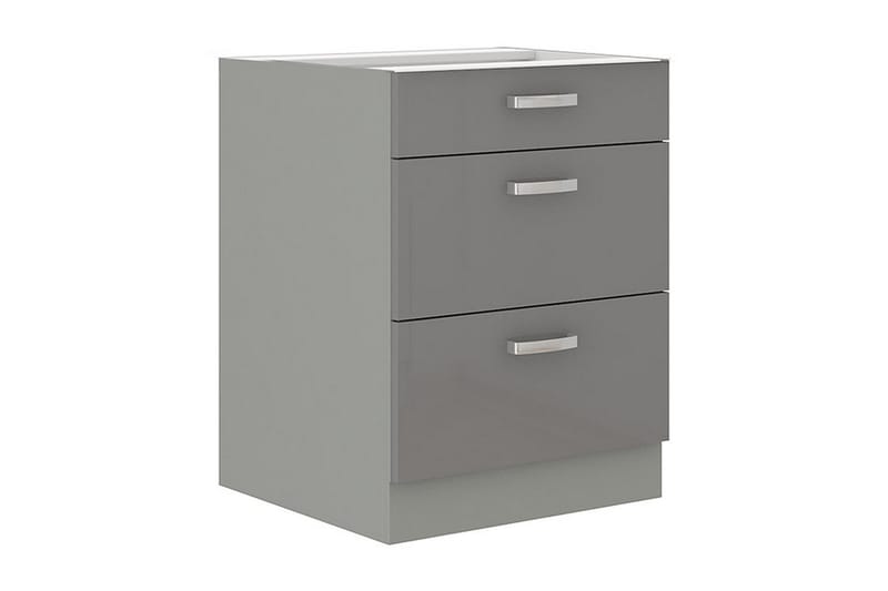 Grey Kaappi laatikoilla 60x52x82 cm - Säilytys - Kaappi - Säilytyskaappi