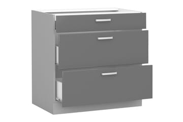 Grey Kaappi laatikoilla 80x52x82 cm - Säilytys - Kaappi - Säilytyskaappi
