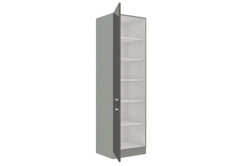 Grey Kaappi ovilla 40x57x210 cm - Säilytys - Kaappi - Säilytyskaappi