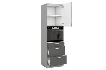 Grey Keittiökaappi 60x57x210 cm - Säilytys - Kaappi - Säilytyskaappi
