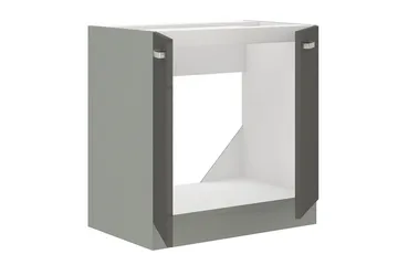 Grey Pesukonekaappi 80x50x82 cm - Harmaa - Säilytys - Kaappi - Säilytyskaappi
