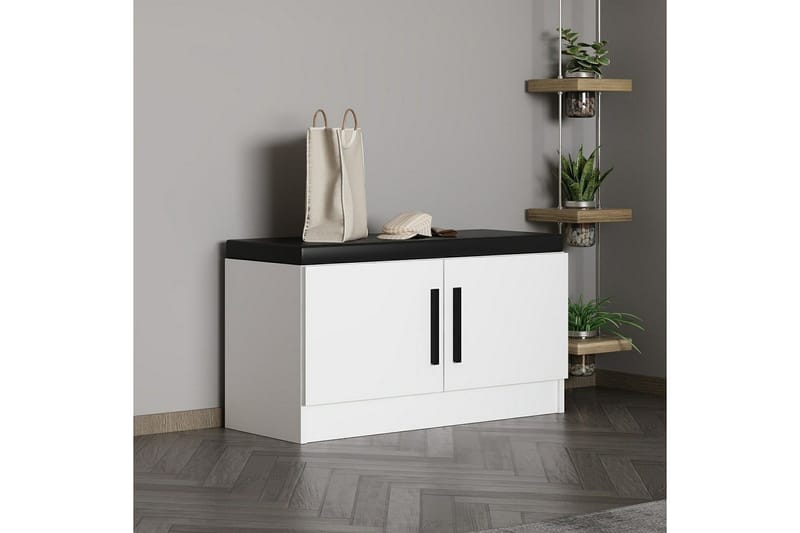 Hew Pukukaappi 90x35 cm - Valkoinen - Säilytys - Kaappi - Säilytyskaappi