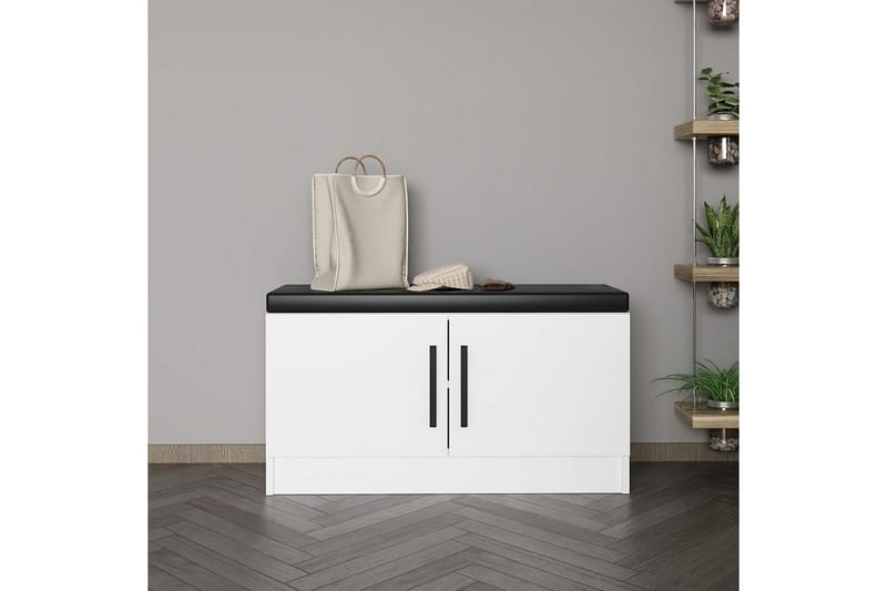 Hew Pukukaappi 90x35 cm - Valkoinen - Säilytys - Kaappi - Säilytyskaappi