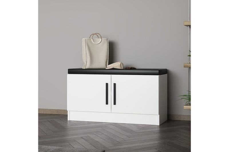 Hew Pukukaappi 90x35 cm - Valkoinen - Säilytys - Kaappi - Säilytyskaappi