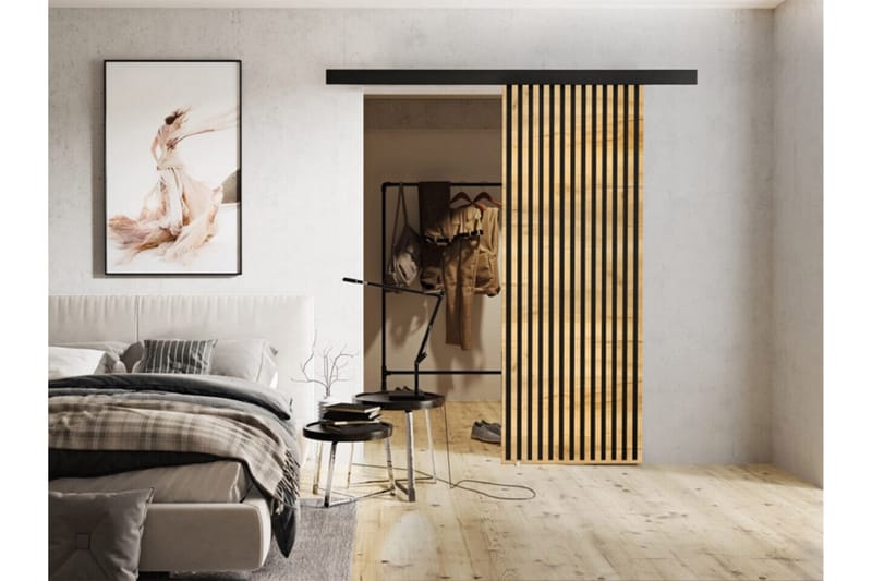 Highboard Clonmore - Musta - Säilytys - Kaappi - Säilytyskaappi
