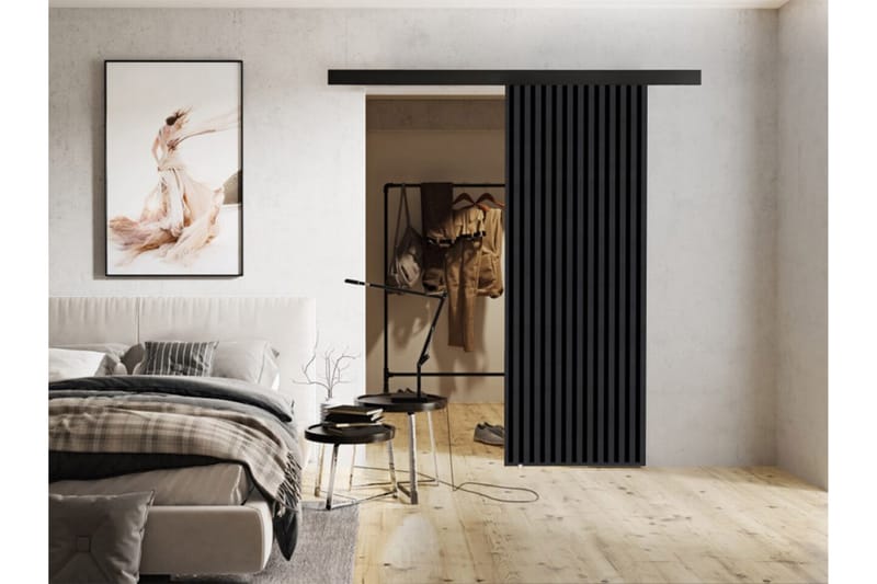 Highboard Clonmore - Musta - Säilytys - Kaappi - Säilytyskaappi