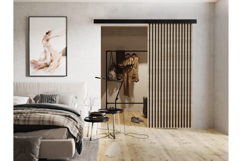 Highboard Clonmore - Musta - Säilytys - Kaappi - Säilytyskaappi
