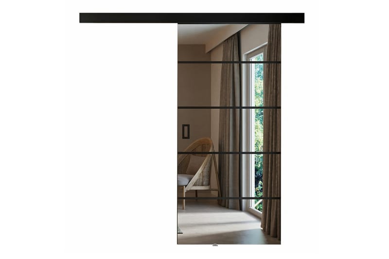 Highboard Clonmore - Musta - Säilytys - Kaappi - Säilytyskaappi