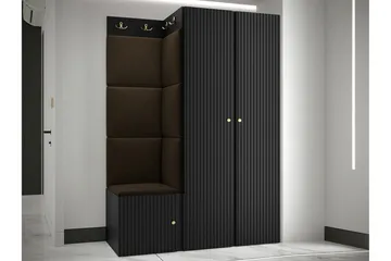 Highboard Dunvegan - Musta - Säilytys - Kaappi - Säilytyskaappi