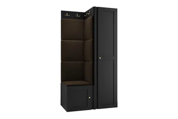 Highboard Dunvegan - Musta - Säilytys - Kaappi - Säilytyskaappi
