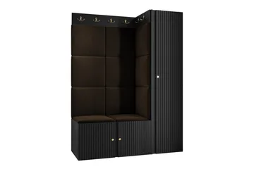 Highboard Dunvegan - Musta - Säilytys - Kaappi - Säilytyskaappi