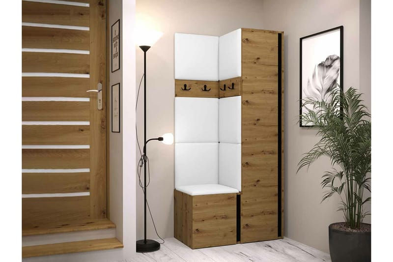 Highboard Dunvegan - Musta - Säilytys - Kaappi - Säilytyskaappi