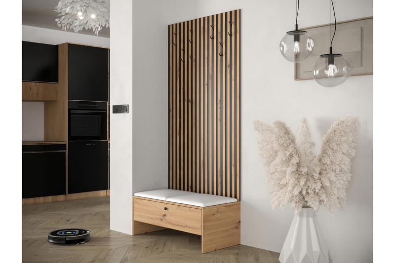 Highboard Dunvegan - Musta - Säilytys - Kaappi - Säilytyskaappi