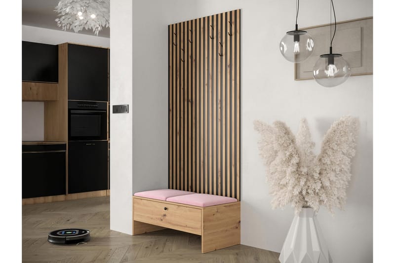 Highboard Dunvegan - Musta - Säilytys - Kaappi - Säilytyskaappi