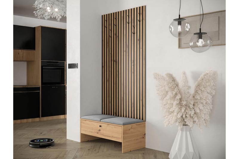 Highboard Dunvegan - Musta - Säilytys - Kaappi - Säilytyskaappi
