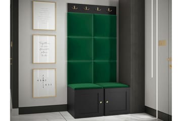 Highboard Dunvegan - Musta - Säilytys - Kaappi - Säilytyskaappi