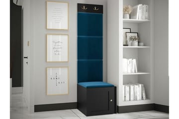Highboard Dunvegan - Musta - Säilytys - Kaappi - Säilytyskaappi