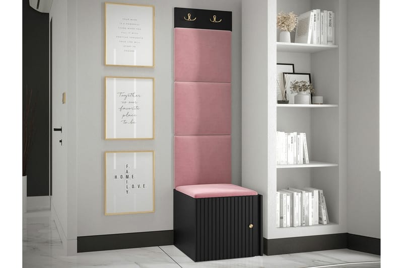 Highboard Dunvegan - Musta - Säilytys - Kaappi - Säilytyskaappi