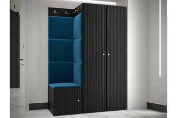 Highboard Dunvegan - Musta - Säilytys - Kaappi - Säilytyskaappi