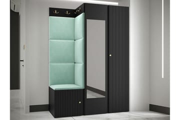 Highboard Dunvegan - Musta - Säilytys - Kaappi - Säilytyskaappi