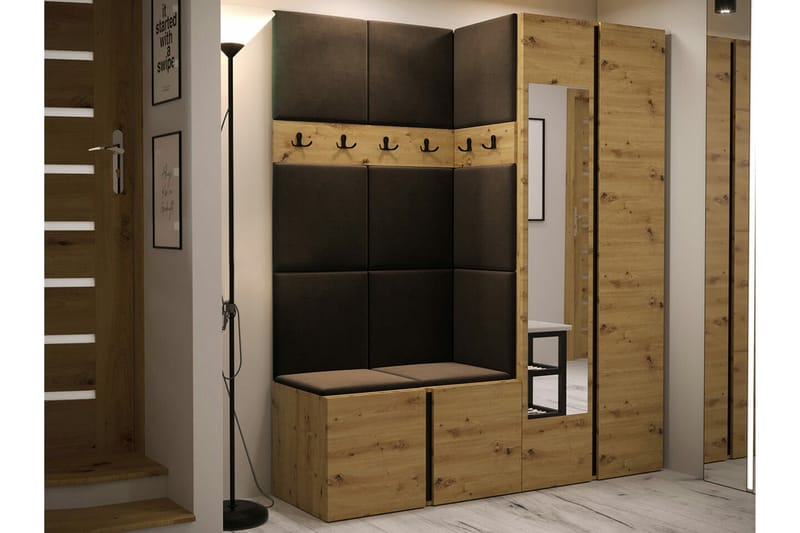 Highboard Dunvegan - Ruskea - Säilytys - Kaappi - Säilytyskaappi