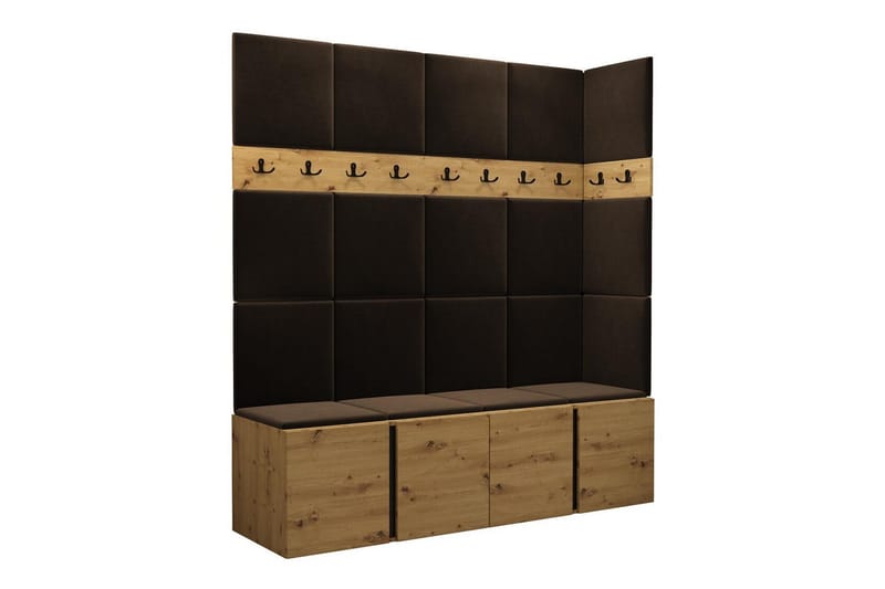 Highboard Dunvegan - Ruskea - Säilytys - Kaappi - Säilytyskaappi