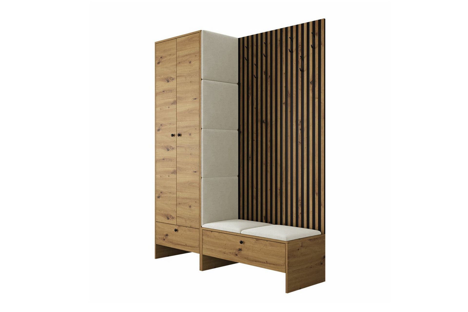 Highboard Dunvegan - Vaaleanruskea - Säilytys - Kaappi - Säilytyskaappi