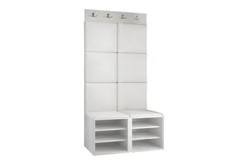 Highboard Dunvegan - Valkoinen - Säilytys - Kaappi - Säilytyskaappi