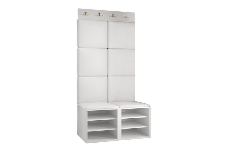 Highboard Dunvegan - Valkoinen - Säilytys - Kaappi - Säilytyskaappi