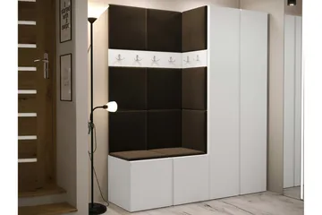 Highboard Dunvegan - Valkoinen - Säilytys - Kaappi - Säilytyskaappi