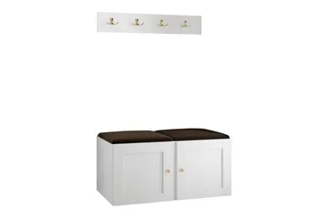 Highboard Dunvegan - Valkoinen - Säilytys - Kaappi - Säilytyskaappi