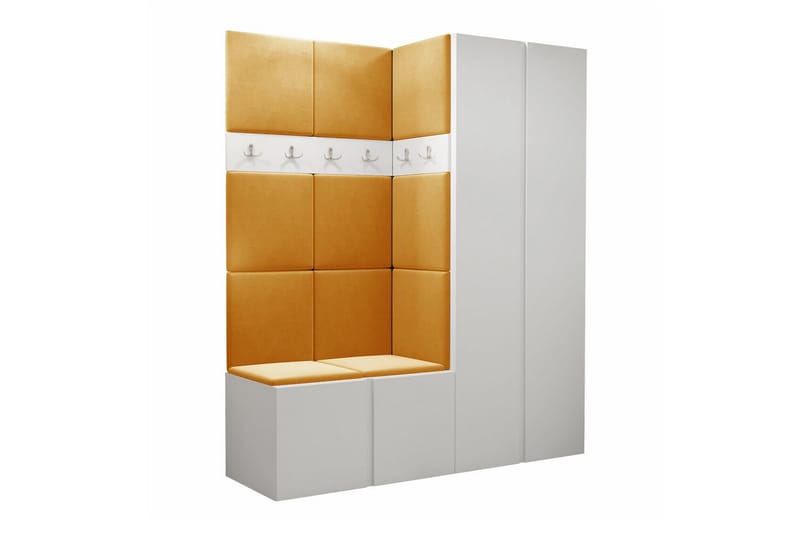 Highboard Dunvegan - Valkoinen - Säilytys - Kaappi - Säilytyskaappi