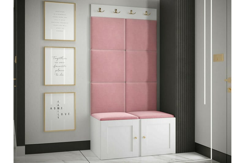 Highboard Dunvegan - Valkoinen - Säilytys - Kaappi - Säilytyskaappi