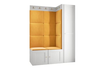 Highboard Dunvegan - Valkoinen - Säilytys - Kaappi - Säilytyskaappi