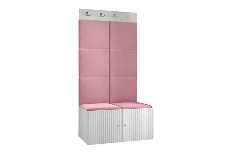 Highboard Dunvegan - Valkoinen - Säilytys - Kaappi - Säilytyskaappi
