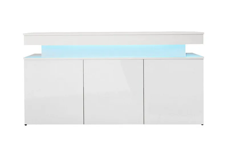 Highboard Glenndale - Valkoinen - Säilytys - Kaappi - Säilytyskaappi