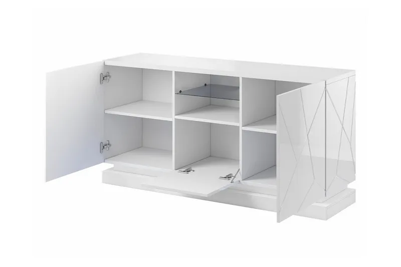 Highboard Juniskär - Musta - Säilytys - Kaappi - Säilytyskaappi