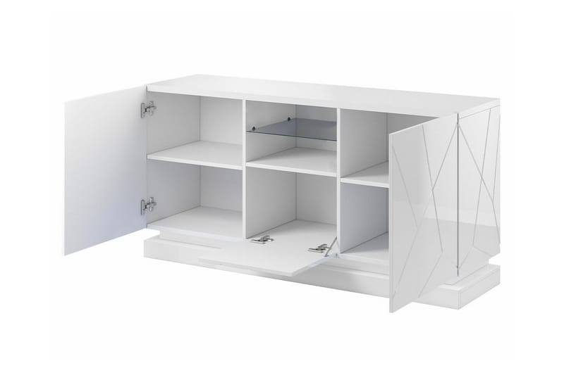 Highboard Juniskär - Musta - Säilytys - Kaappi - Säilytyskaappi