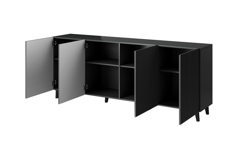 Highboard Juniskär - Musta - Säilytys - Kaappi - Säilytyskaappi